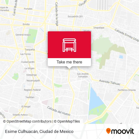 Esime Culhuacán map