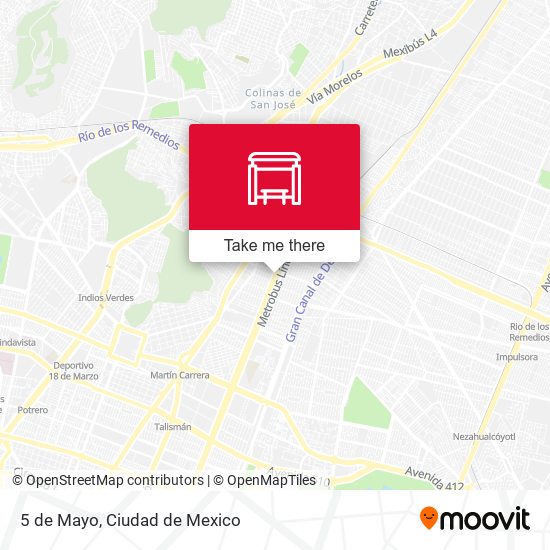 Mapa de 5 de Mayo