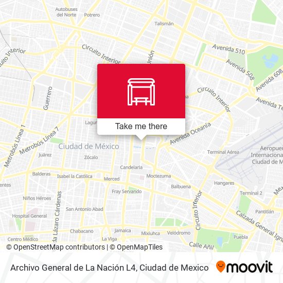 Archivo General de La Nación L4 map
