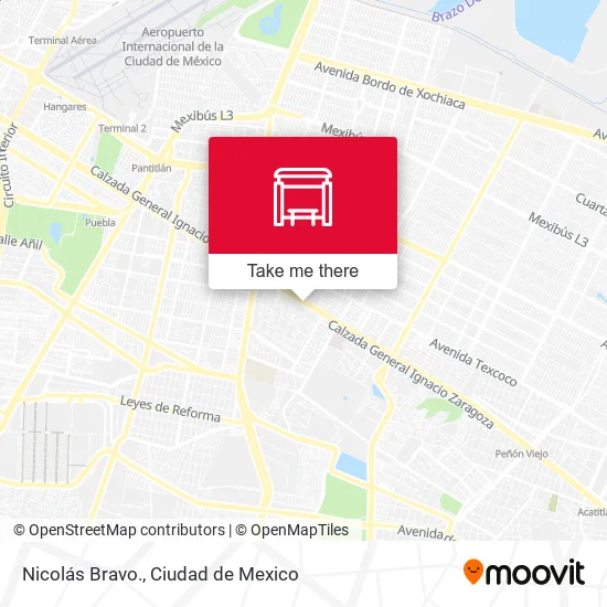 Nicolás Bravo. map