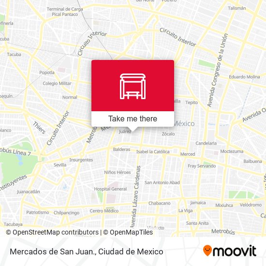 Mercados de San Juan. map