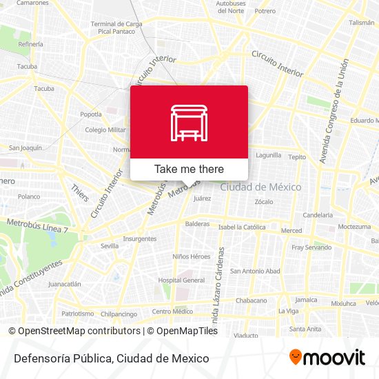 Defensoría Pública map