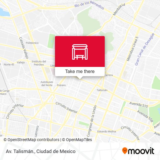 Av. Talismán. map