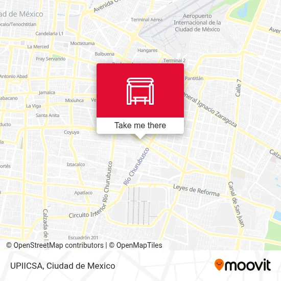 UPIICSA map