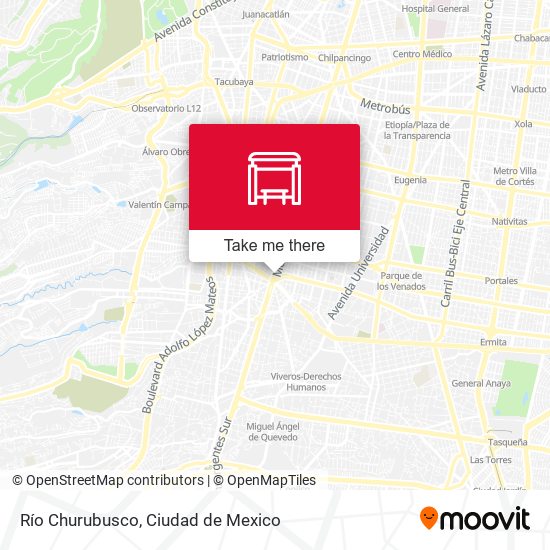 Río Churubusco map