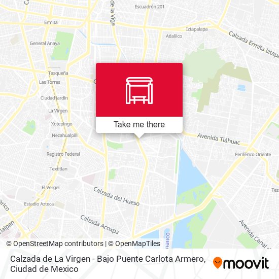 Calzada de La Virgen - Bajo Puente Carlota Armero map
