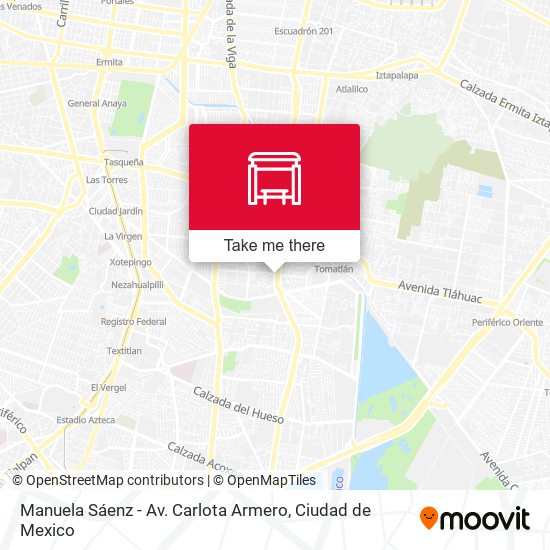 Manuela Sáenz - Av. Carlota Armero map