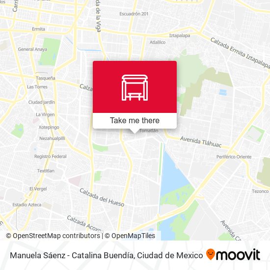 Manuela Sáenz - Catalina Buendía map