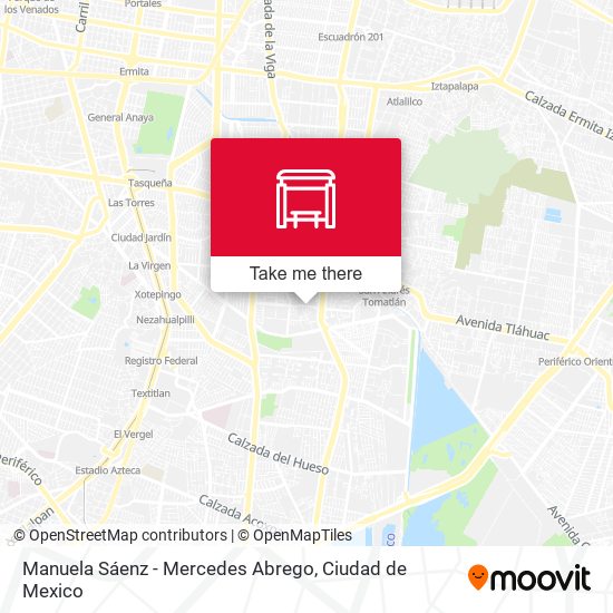 Manuela Sáenz - Mercedes Abrego map