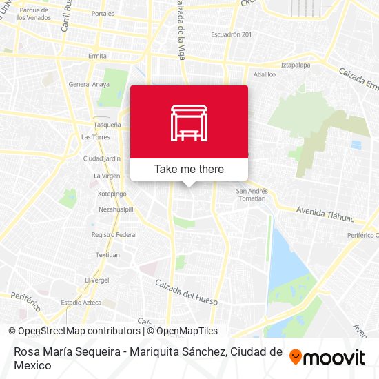Rosa María Sequeira - Mariquita Sánchez map