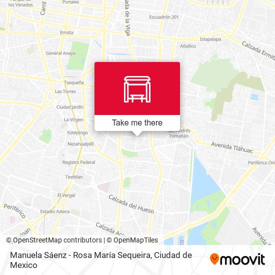 Mapa de Manuela Sáenz - Rosa María Sequeira