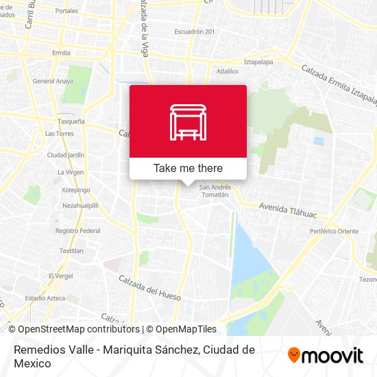 Remedios Valle - Mariquita Sánchez map