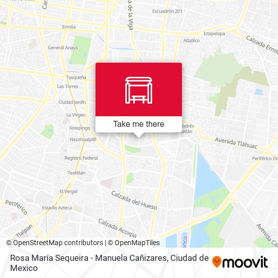 Rosa María Sequeira - Manuela Cañizares map