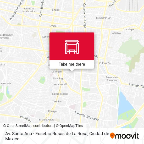 Av. Santa Ana - Eusebio Rosas de La Rosa map