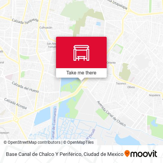 Mapa de Base Canal de Chalco Y Periférico