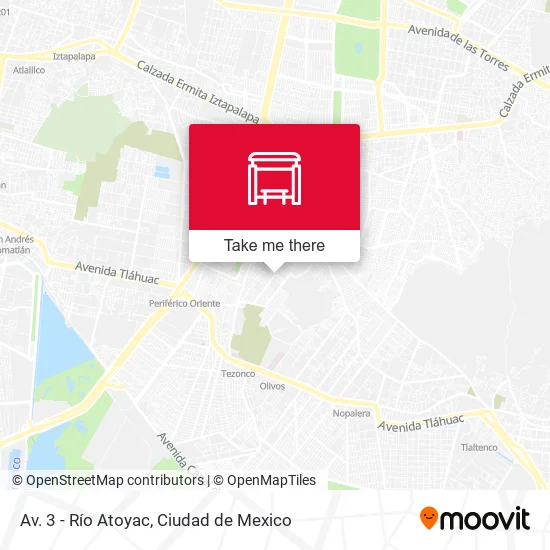 Av. 3 - Río Atoyac map