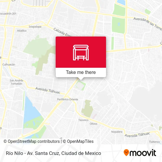 Río Nilo - Av. Santa Cruz map