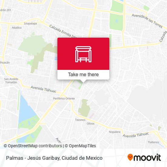 Palmas - Jesús Garibay map