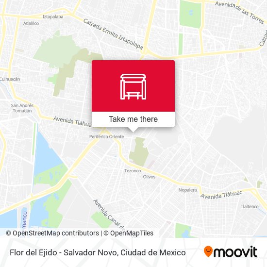 Flor del Ejido - Salvador Novo map