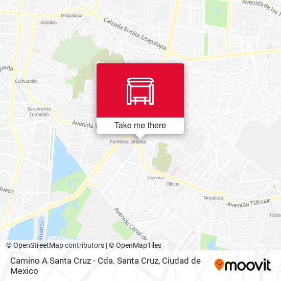 Camino A Santa Cruz - Cda. Santa Cruz map