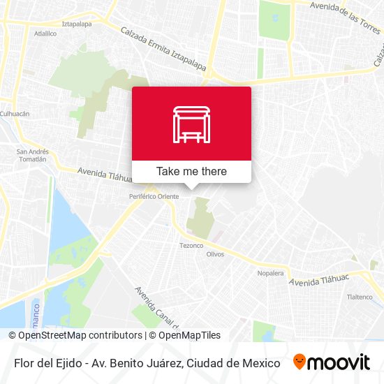 Mapa de Flor del Ejido - Av. Benito Juárez