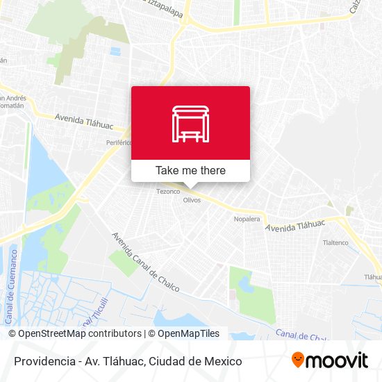 Providencia - Av. Tláhuac map