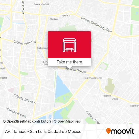 Mapa de Av. Tláhuac - San Luis