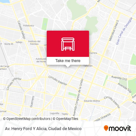 Av. Henry Ford Y Alicia map