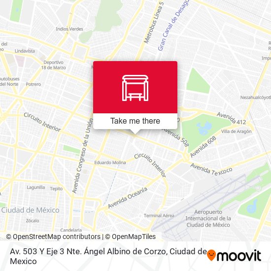 Av. 503 Y Eje 3 Nte. Ángel Albino de Corzo map