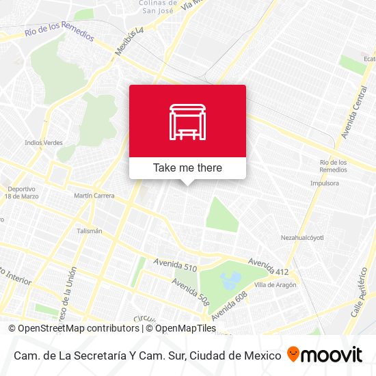 Cam. de La Secretaría Y Cam. Sur map