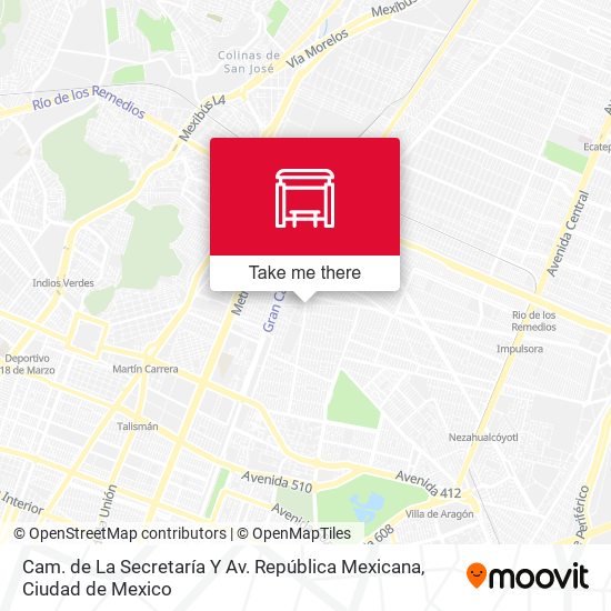 Cam. de La Secretaría Y Av. República Mexicana map