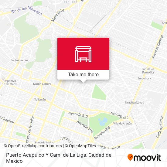 Puerto Acapulco Y Cam. de La Liga map