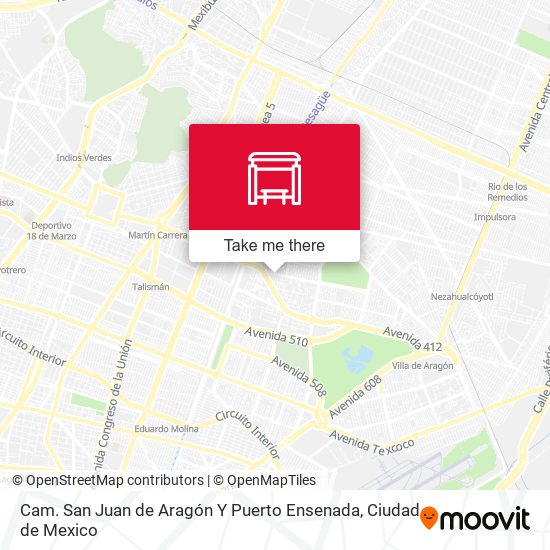 Cam. San Juan de Aragón Y Puerto Ensenada map