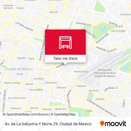 Mapa de Av. de La Industria Y Norte 29