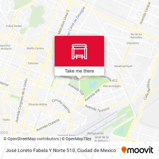 José Loreto Fabela Y Norte 510 map