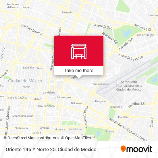 Oriente 146 Y Norte 25 map