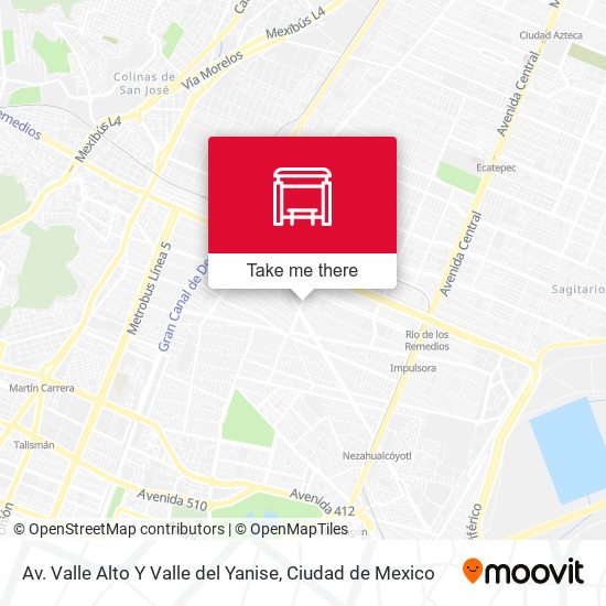 Av. Valle Alto Y Valle del Yanise map