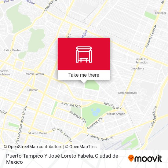 Puerto Tampico Y José Loreto Fabela map