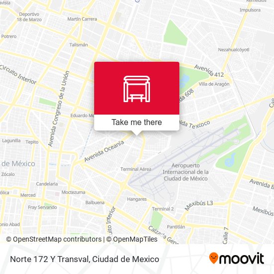 Norte 172 Y Transval map