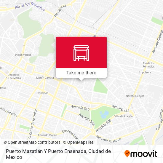 Mapa de Puerto Mazatlán Y Puerto Ensenada