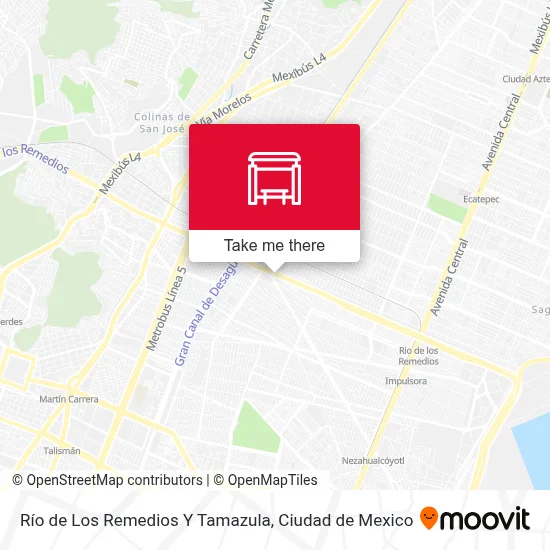 Río de Los Remedios Y Tamazula map