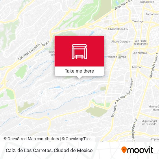 Mapa de Calz. de Las Carretas