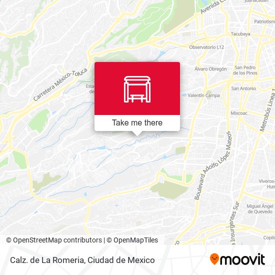 Mapa de Calz. de La Romeria