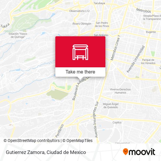 Gutierrez Zamora map