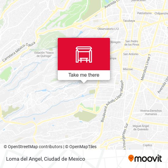 Loma del Angel map