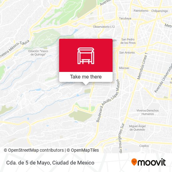 Mapa de Cda. de 5 de Mayo