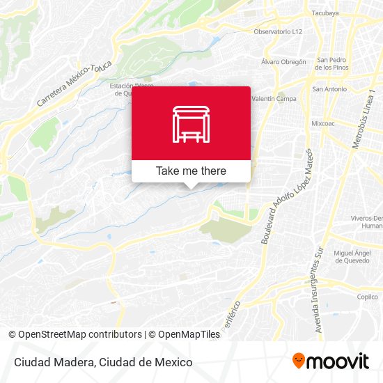 Mapa de Ciudad Madera