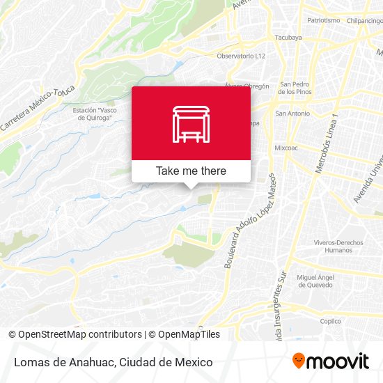 Mapa de Lomas de Anahuac