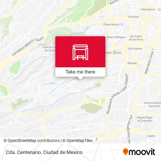 Cda. Centenario map