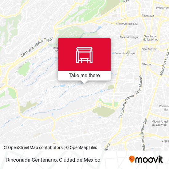 Rinconada Centenario map